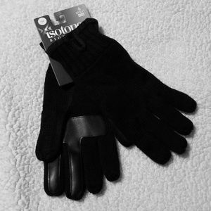 NWT Isotoner Black Touchscreen gloves